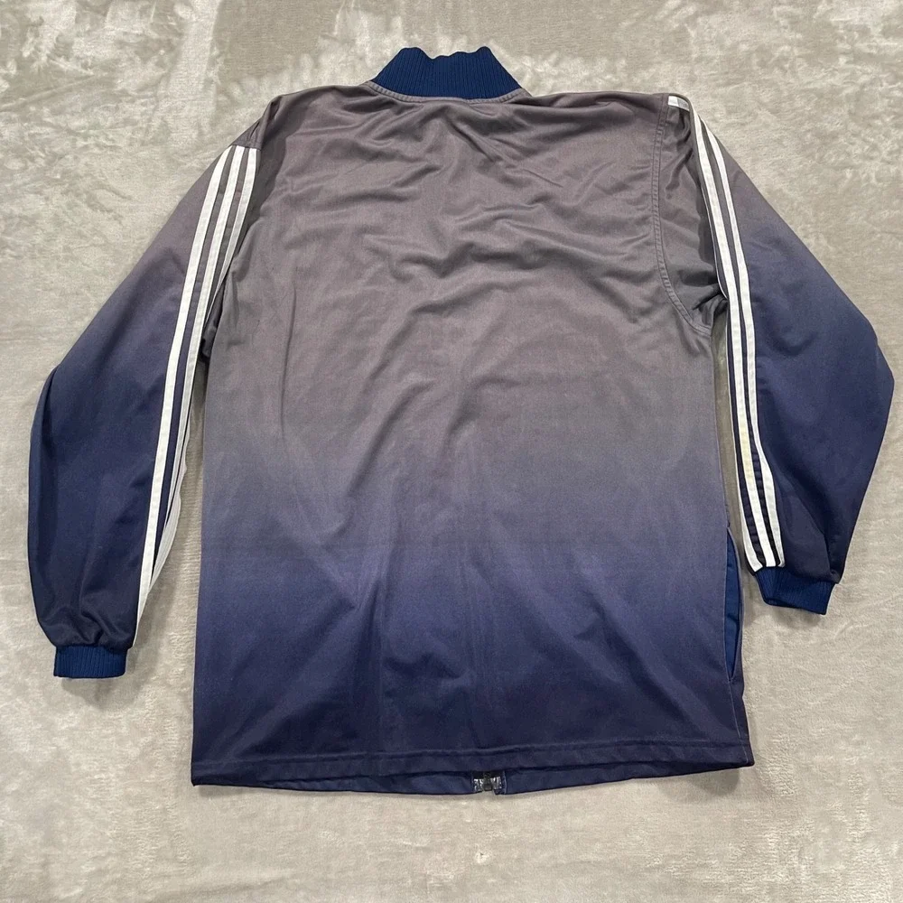 Vintage Adidas Jacket Mens Large Gray Track Adi Color Trefoil DMC Superstar 90s